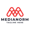 Medianorm Letter M Pro Logo Template