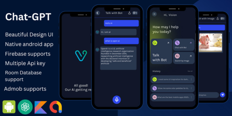 Dall-E and Chat-GPT - Android App Template