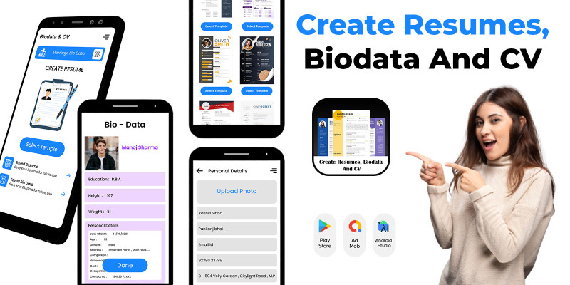 Create Resumes - Biodata and CV Maker Android