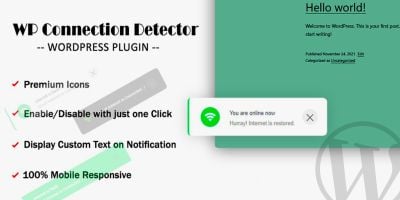 WPCD - WP Internet Connection Status Detector