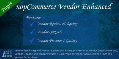 Vendor Enhanced nopCommerce Plugin