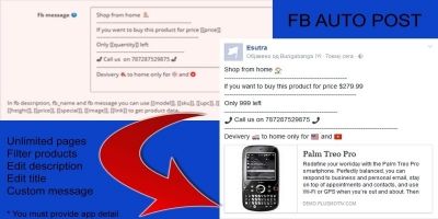 Facebook Auto Post -  Opencart Module