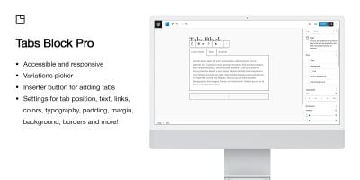 Tabs Block Pro for WordPress