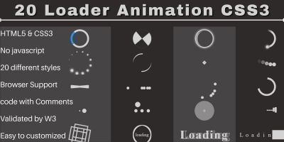 20 Loader Animation CSS3