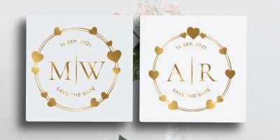 Wedding Heart Logo Templates 