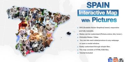 Spain Interactive Map With Pictures