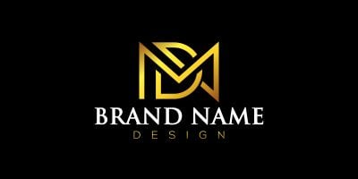 Creative Letter MD Logo Design