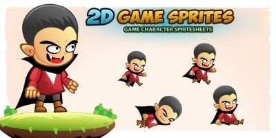 Vampires 2D Game Character Sprites