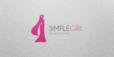 Simple Girl - Logo Template