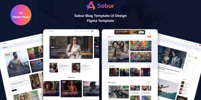 Sobur - Blog and Book Selling Figma Template