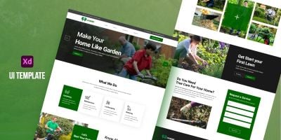 Love Gardening - UI Adobe XD