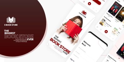 E-book store App - Adobe XD Mobile UI Kit