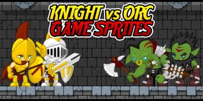 Knight vs Orc - Game Sprites