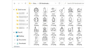 250 Handmade Icons Pack