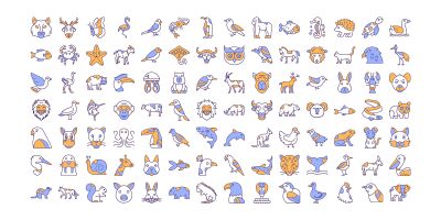 Animal And Birds Icons Pack