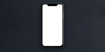 iPhone Mobile Phone Mockup Template PSD File