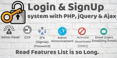 Login and Registration System With jQuery and Ajax