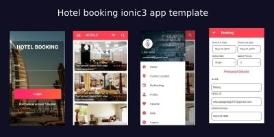 Hotel Booking Ionic 3 Theme