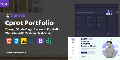 C Proto - Django Single Page Portfolio