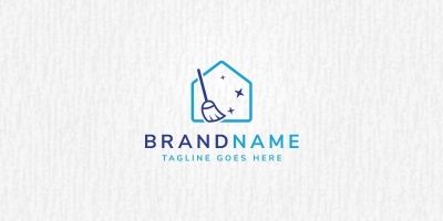 House Cleaning Logo Template