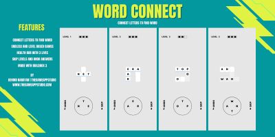 Word Connect Puzzle Game Buildbox Template