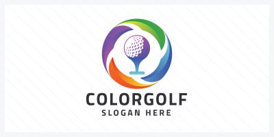 Color Golf Professional Logo Tamplate