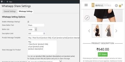 Whatsapp Share - WooCommerce Plugin
