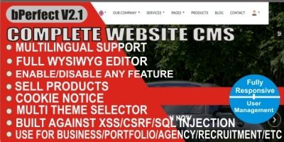 Website CMS - Bperfect Multipurpuse Website Script