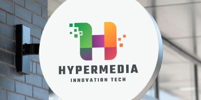 Hyper Media Letter H Logo