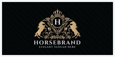 Horse Brand Logo Template