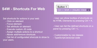 S4W - Shortcuts For Web