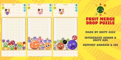 Fruit Merge Drop Puzzle