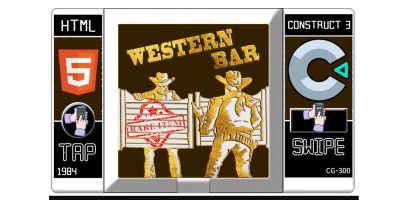 Western Bar 1984 HTML5 Game - Construct 3