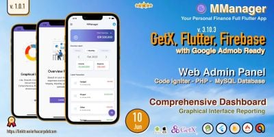 MManager - Flutter Application  With Admin Panel