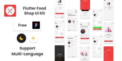 Flutter Food Shop UI Kit