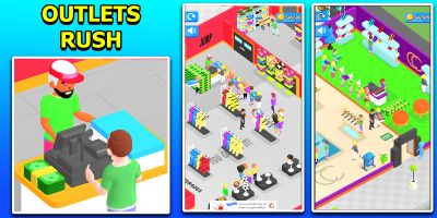 Outlets Rush 3D Idle Tycoon Game Unity Source Code