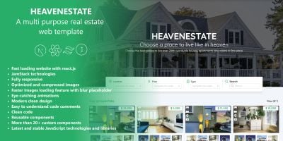 HeavenState - NextJS Real Estate Template