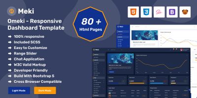 Omeki - Responsive Admin Dashboard Template