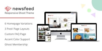 Newsfeed - Multipurpose Ghost Magazine Blog Theme