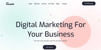 Assan - Digital Marketing Agency HTML Template