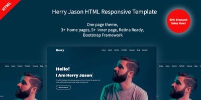 Herry Personal Portfolio Resume Template