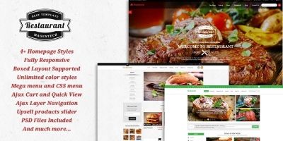 SM Restaurant - Ready-made design for Magento