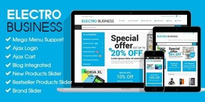 Electronics Business - Responsive Magento Theme