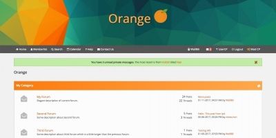 Orange Flat MyBB Theme