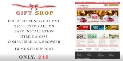 Gift Shop - OpenCart Theme