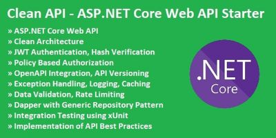 Clean API - ASP.NET Core 7 API Starter