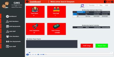 Gym management System C#