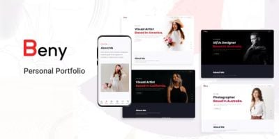 Beny Personal Portfolio WordPress Theme